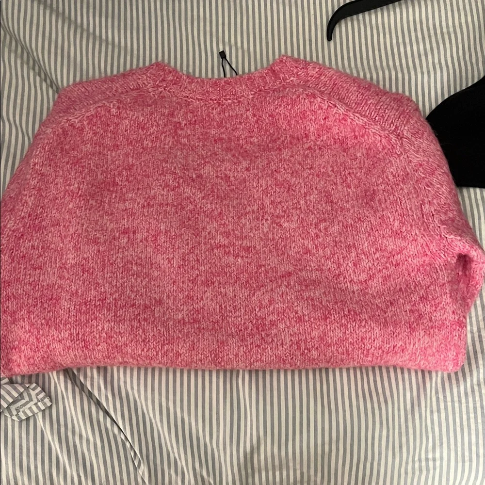 Zara Pink V-Neck Sweater - Picture 3 of 3